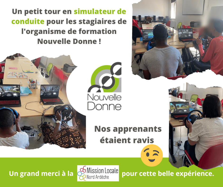 Simulateur de conduite Nouvelle Donne - Mission Locale