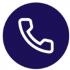 icône téléphone avec rond